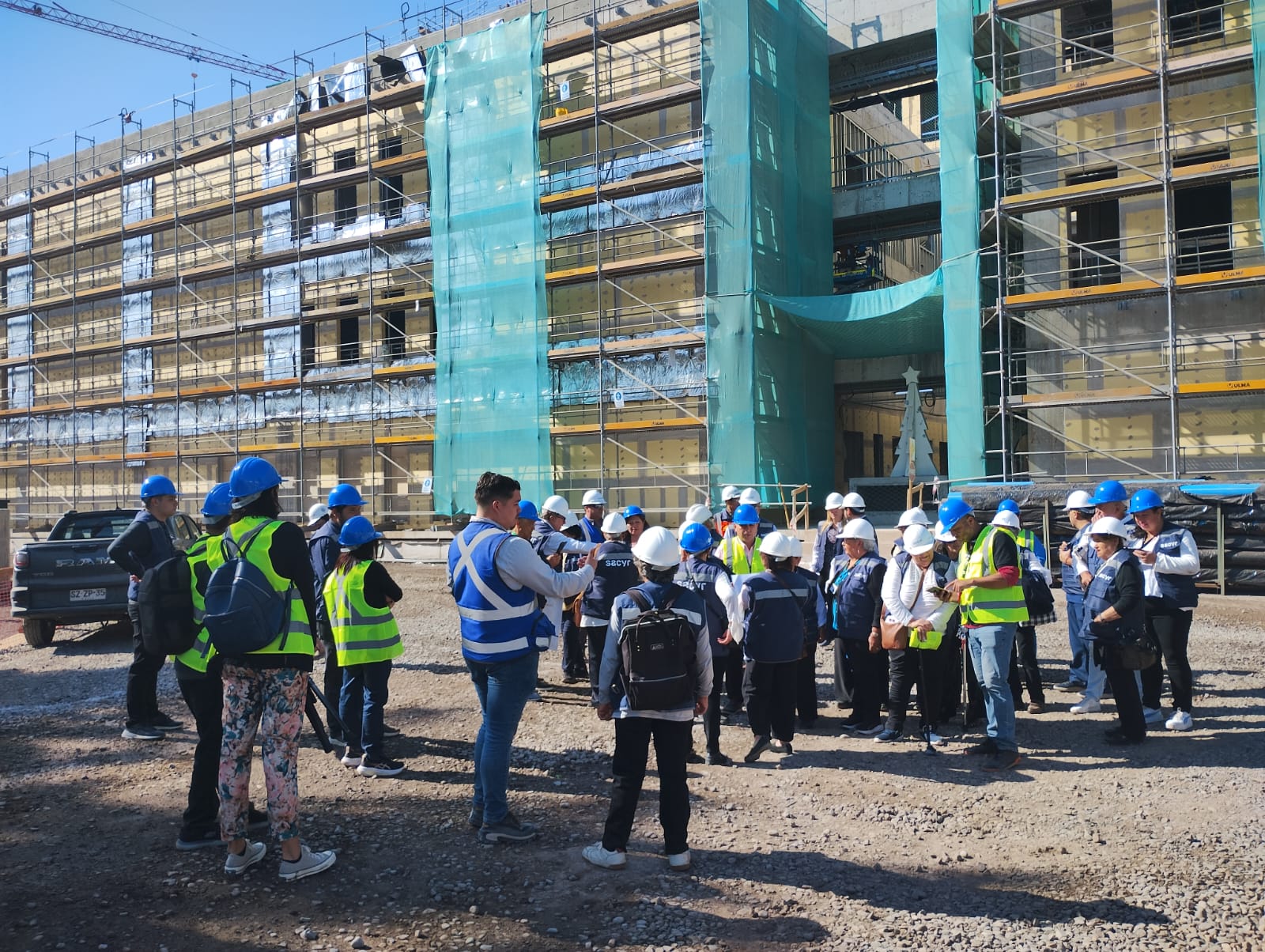 Construcción del Hospital Buin Paine durante marzo de 2025